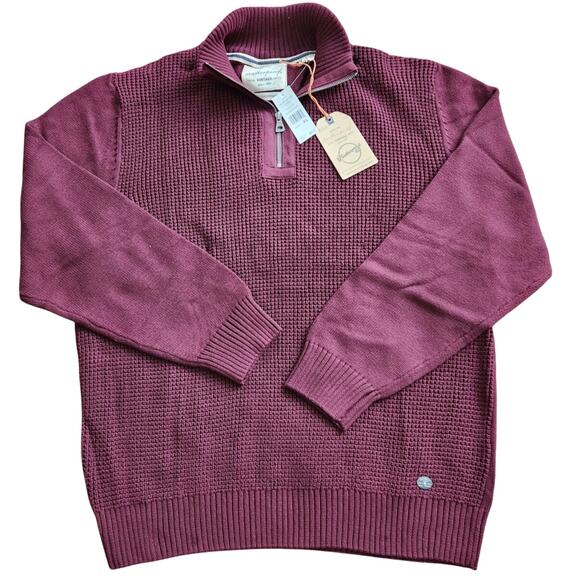 NWT WEATHERPROOF VINTAGE HOLIDAY SWEATER SIZE XL BURGUNDY - Picture 1 of 8